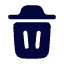 Trash bin icon
